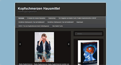 Desktop Screenshot of kopfschmerzen-hausmittel.com