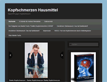 Tablet Screenshot of kopfschmerzen-hausmittel.com
